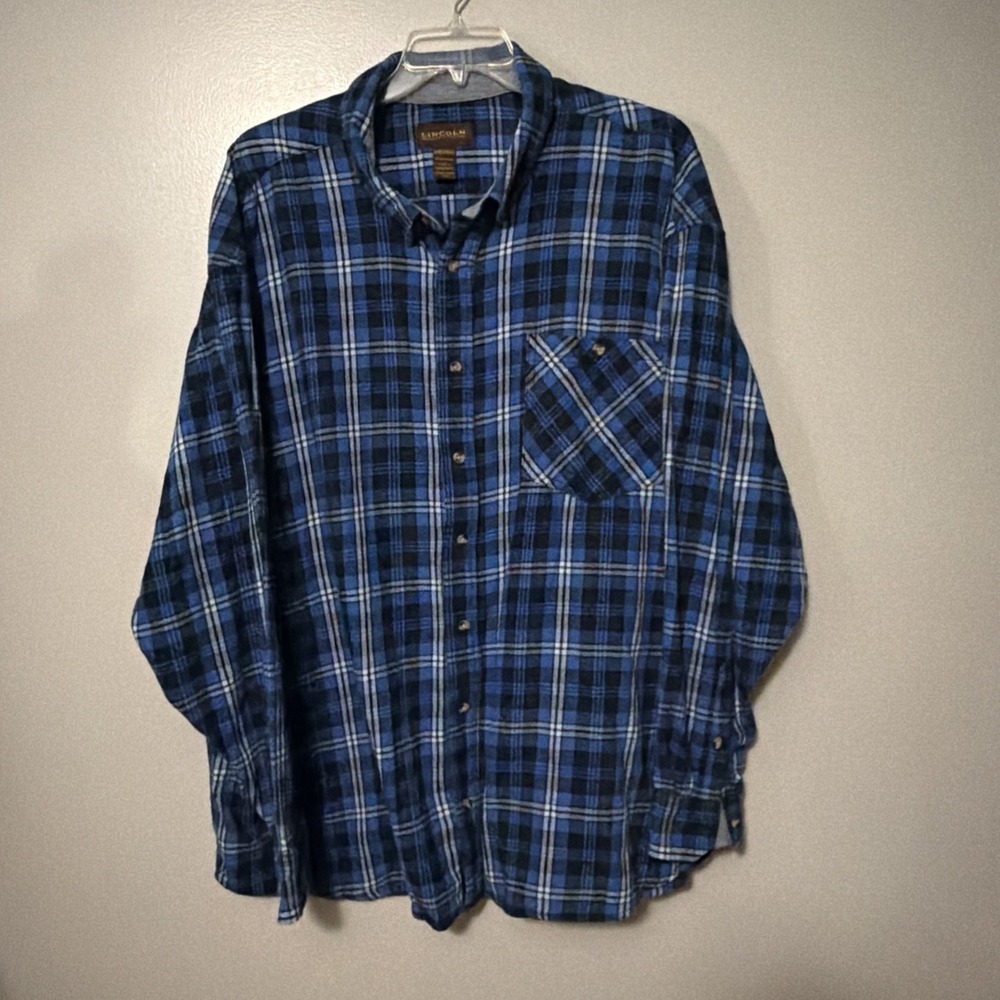 Lincoln Outfitters Plaid Flannel Shirt "SHIRT JACKET " Mens 4XLR Classic Fit NWT